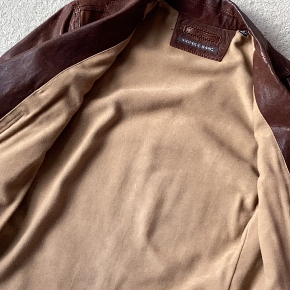ANDREW MARC Waxed Leather Jacket - Picture 10 of 10